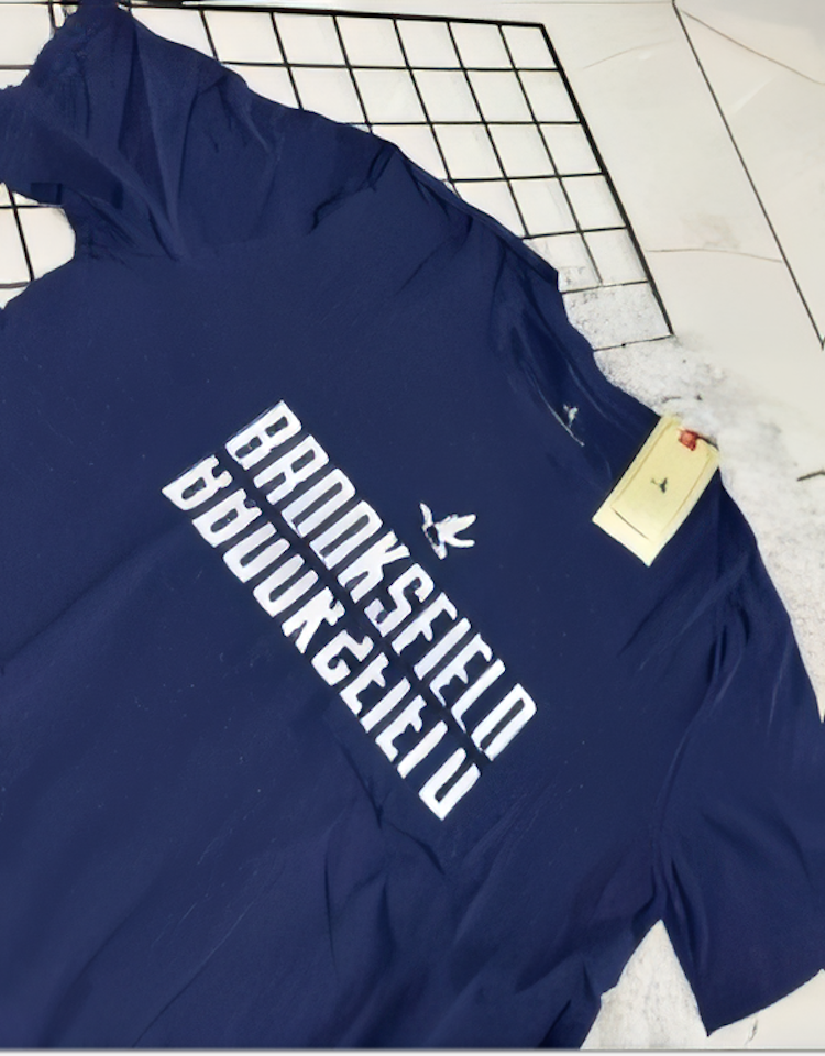 Camiseta Masculina Azul Com Letreiro